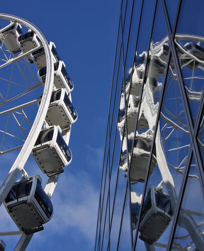 The Manchester Wheel med spejling
