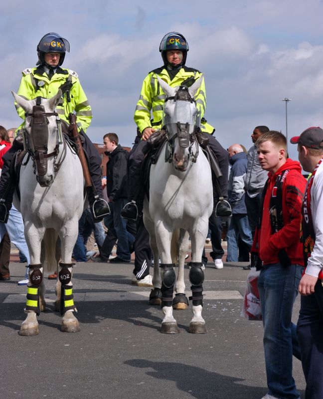 Mange Bobbyer til hest styrede tropperne
