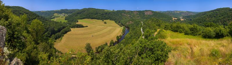 Stiched Panorama view from Chateau Rocher
