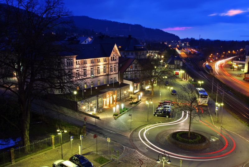 Udsigt fra balkon på Hotel Der Achtermann
