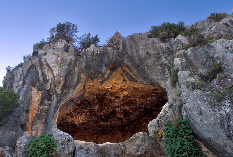 Damianos Cave. Den øverste hule.
